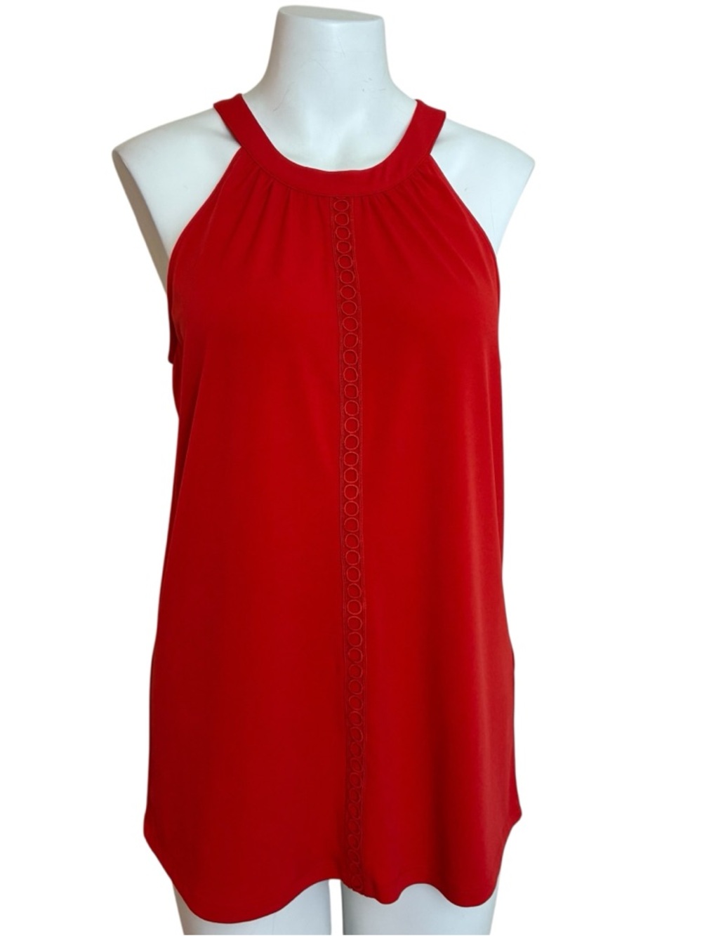 Tahari Sleeveless Red Top- Size M - Picture 2 of 11